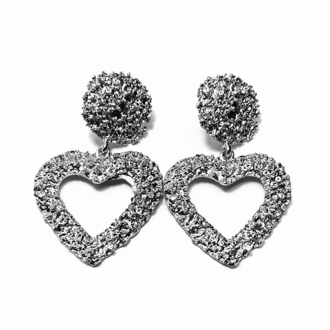 Earring Metal Design Silver