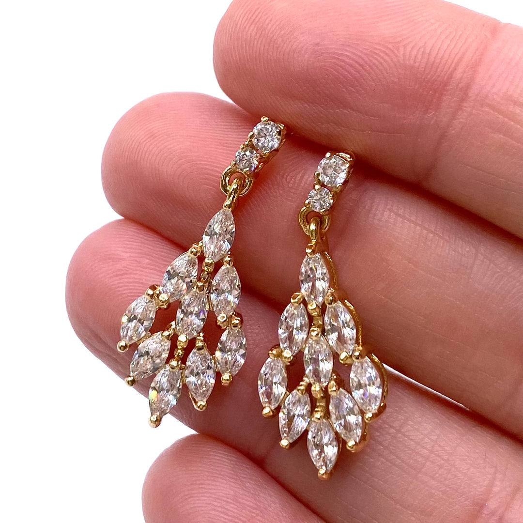 Earring Cubic Zirconia Chandelier