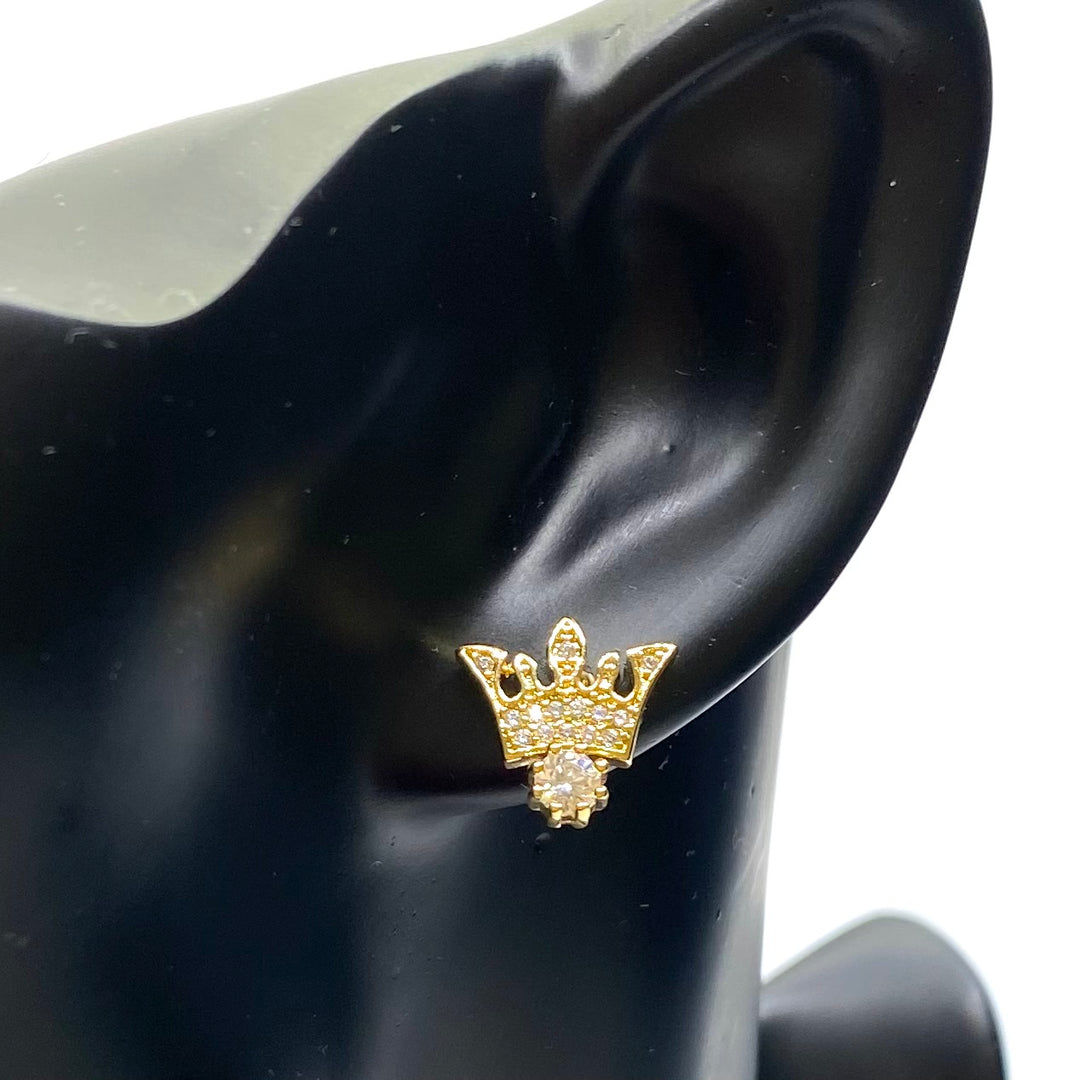 Earring Cubic Zirconia Crown