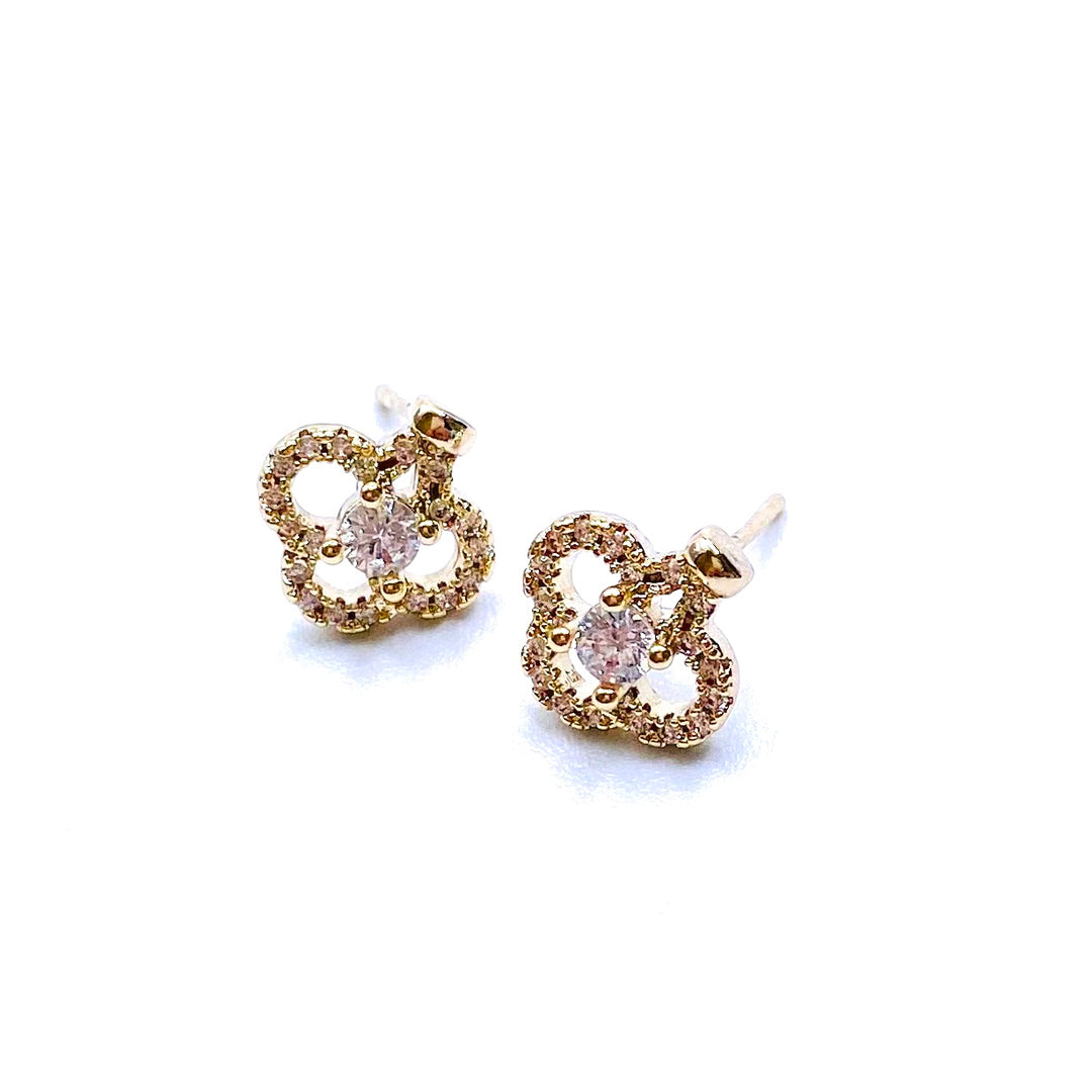 Earring Stud Rhinestone Design