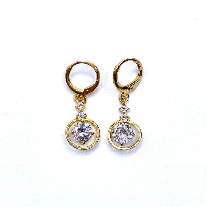 Earring Rhinestone Circle