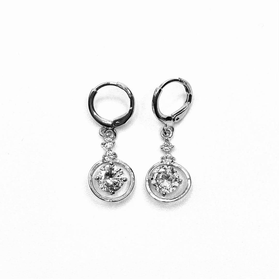 Earring Rhinestone Circle