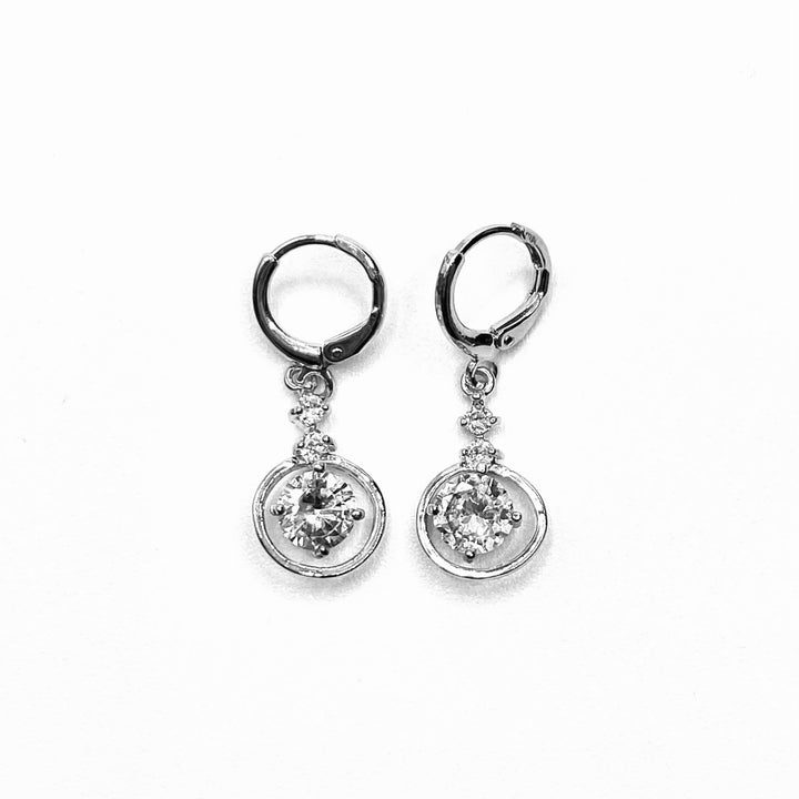 Earring Rhinestone Circle