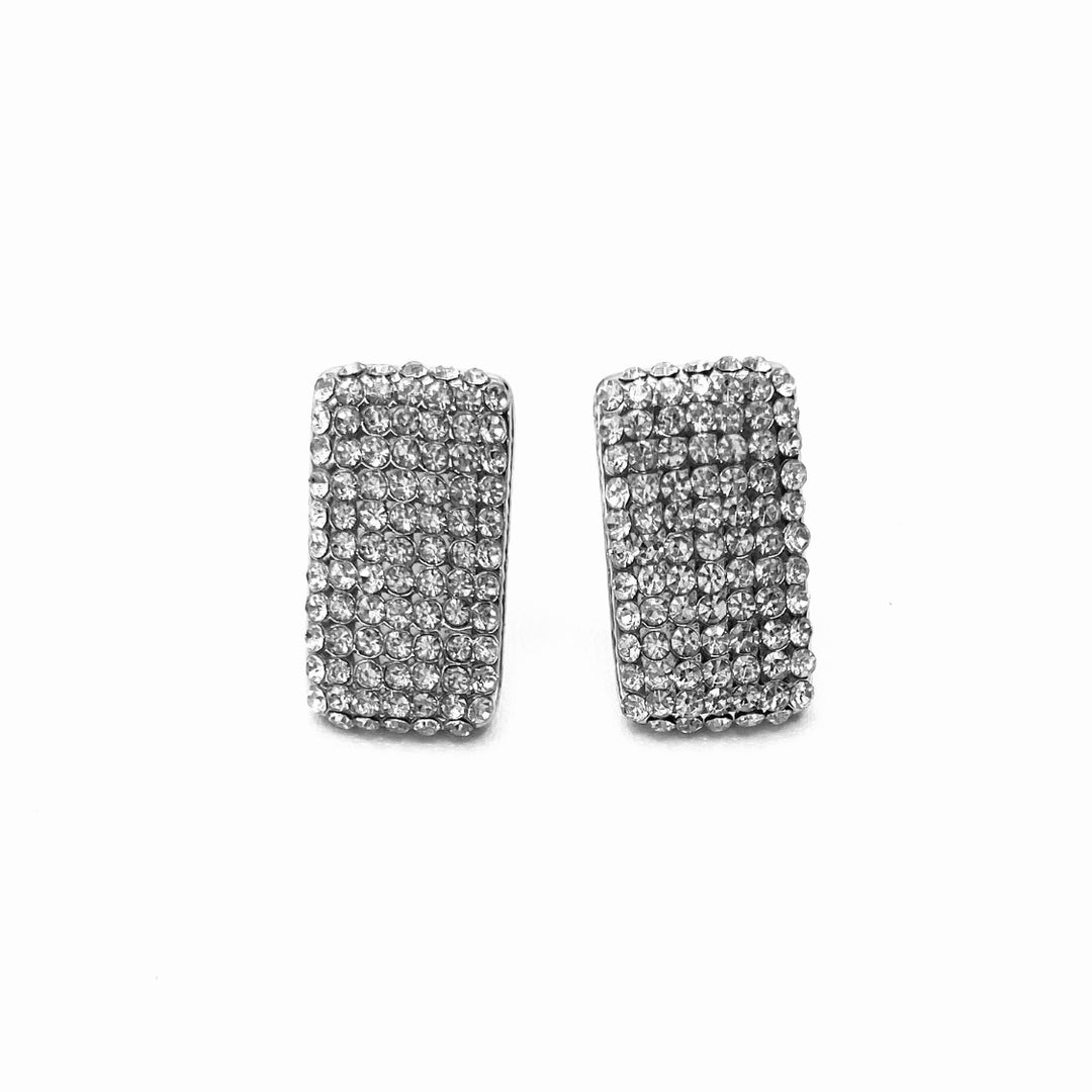 Earring Rhinestone Rectangle