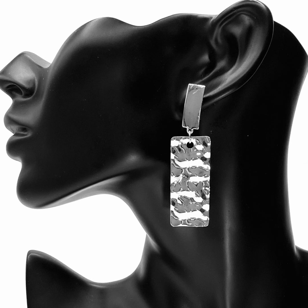 Earring Metal Design Silver