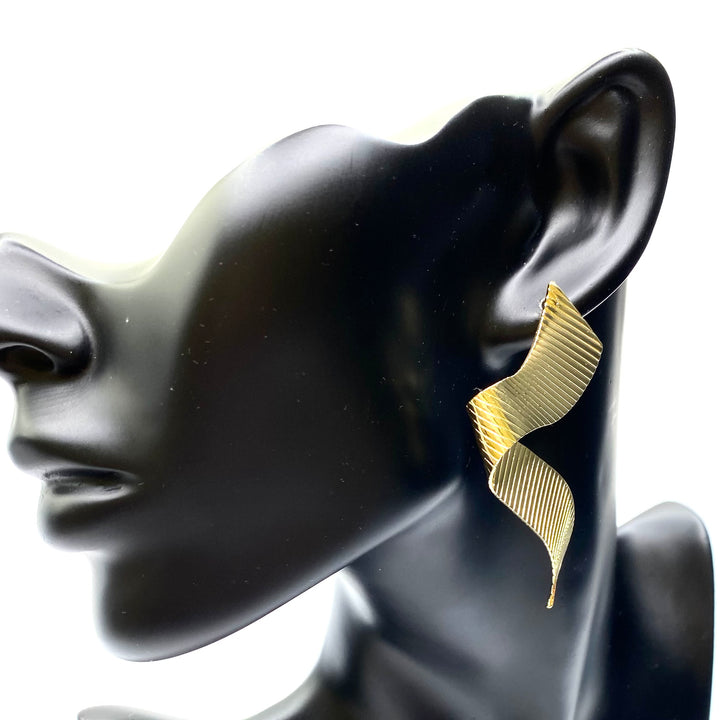 Earring Metal Design Gold