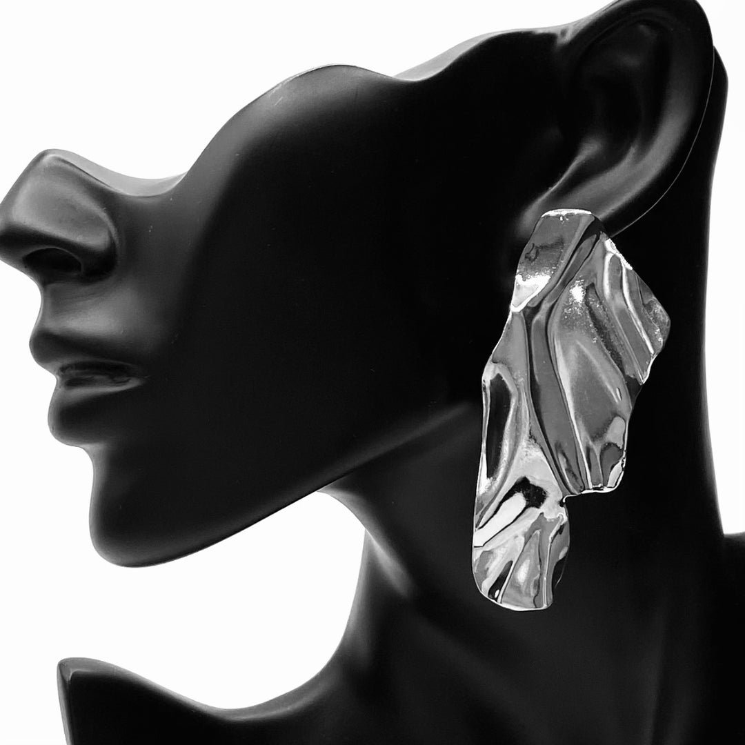 Earring Metal Design Silver