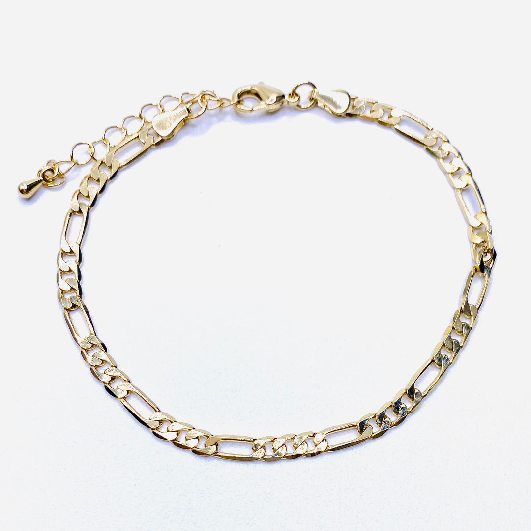 Bracelet Figaro Gold Small