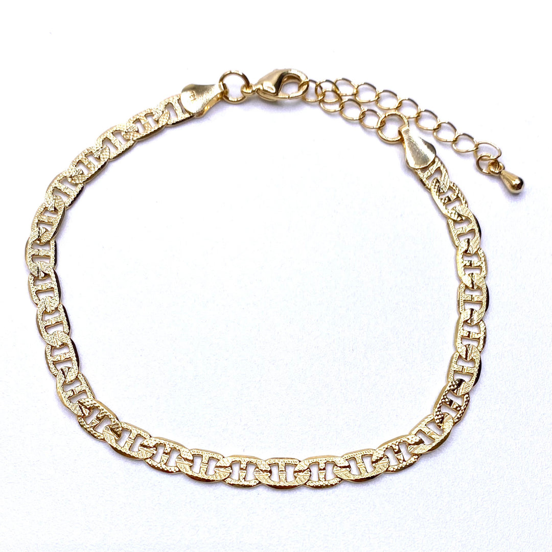 Bracelet Mariner Texture Gold Medium