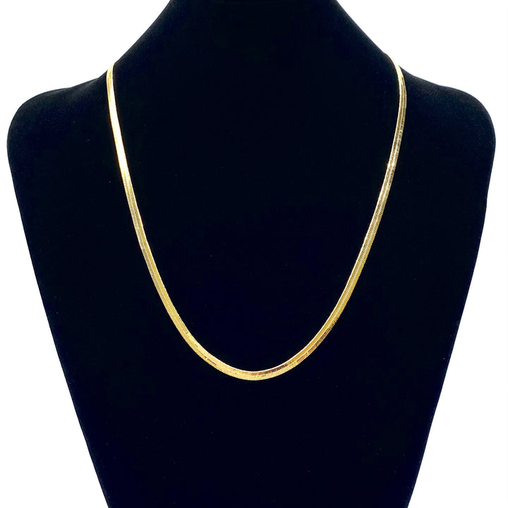 Necklace Herringbone Gold Plated