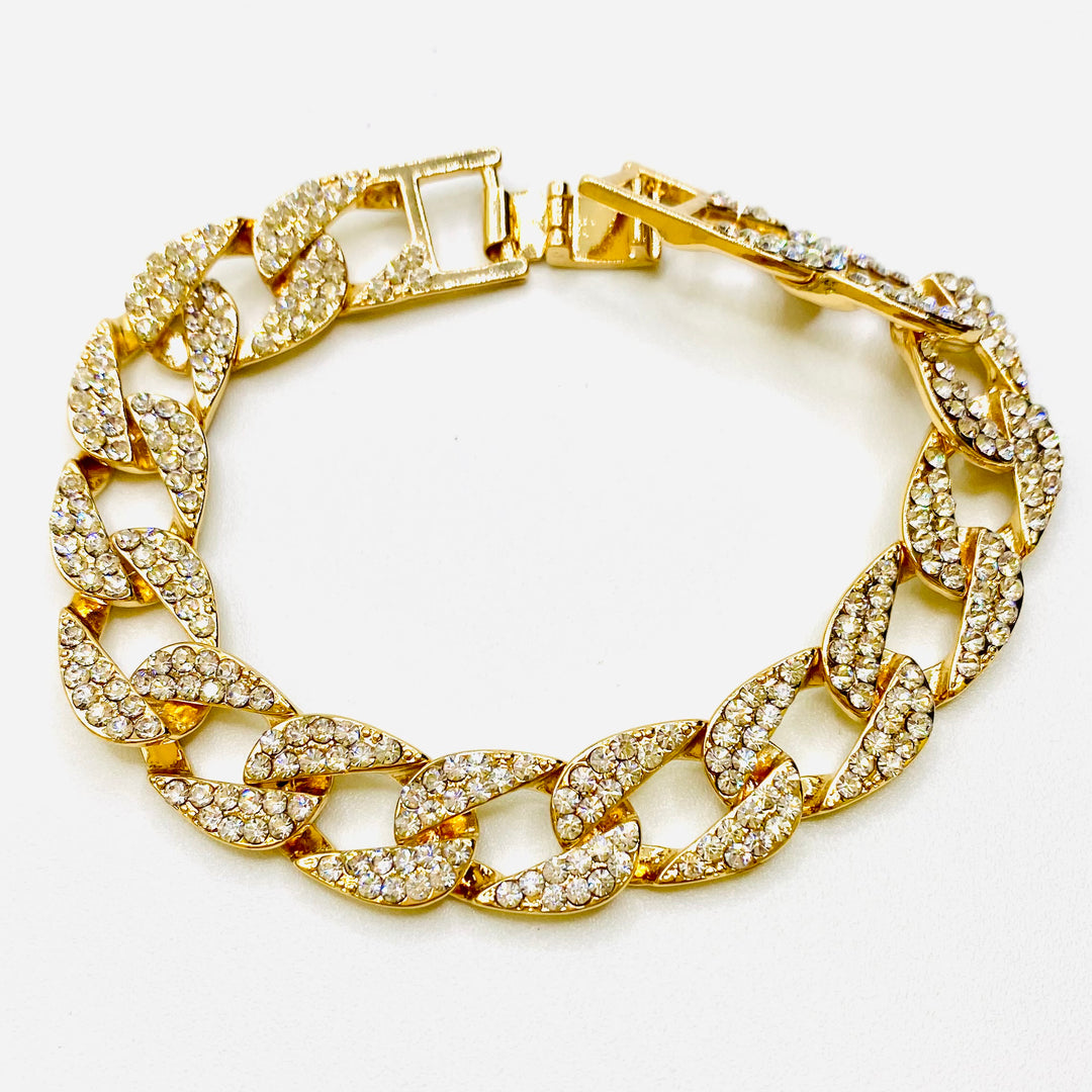 Bracelet Rhinestone Link Medium-Small