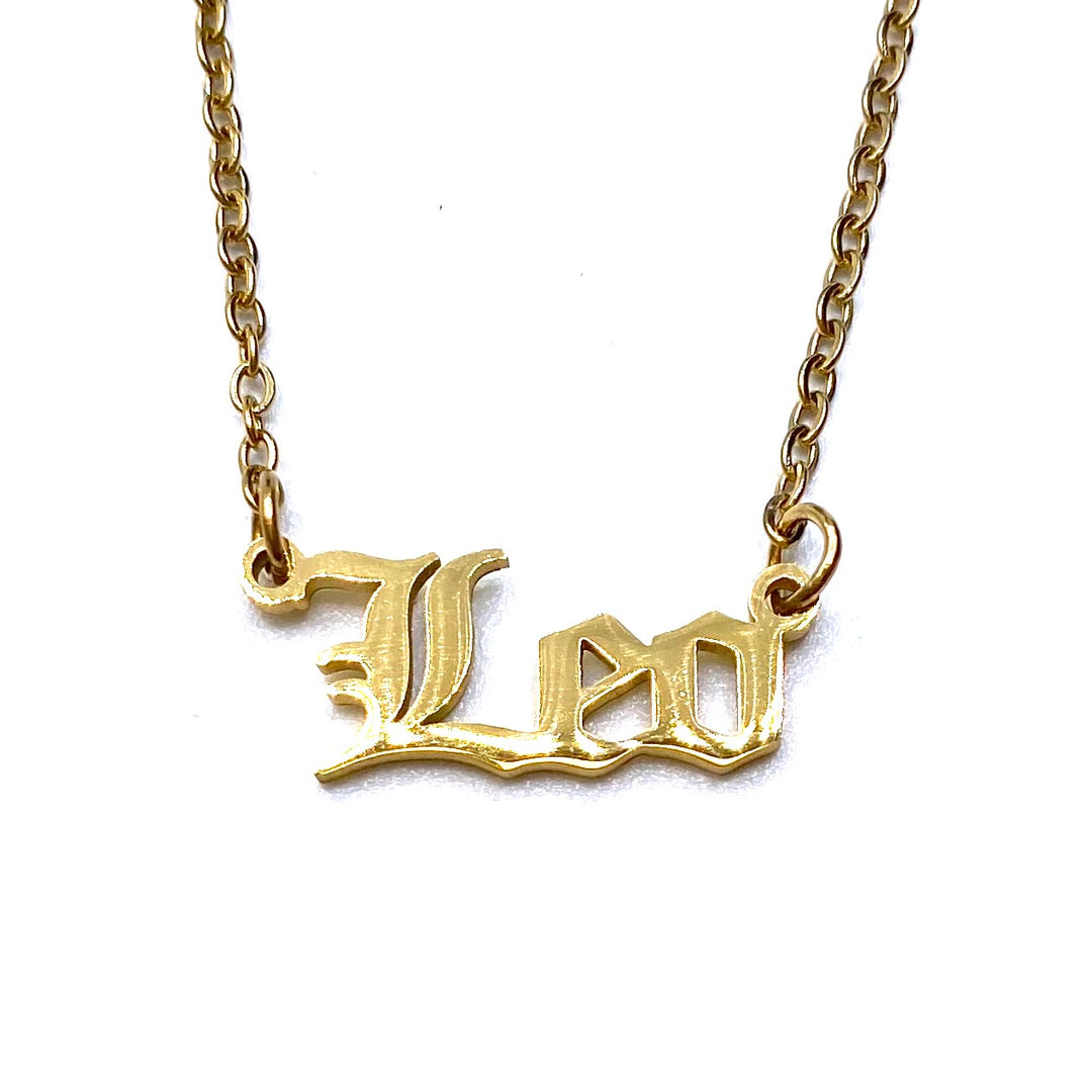 Necklace Charm Zodiac Gold