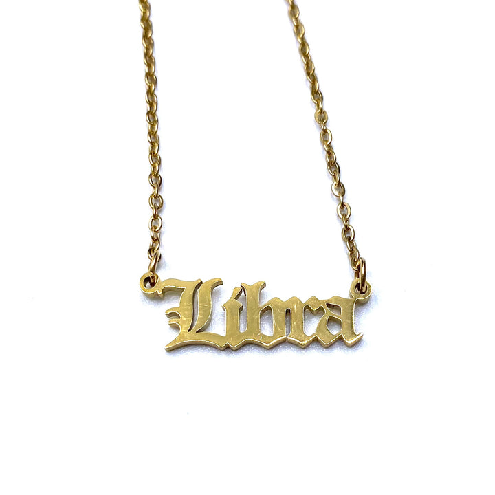 Necklace Charm Zodiac Gold