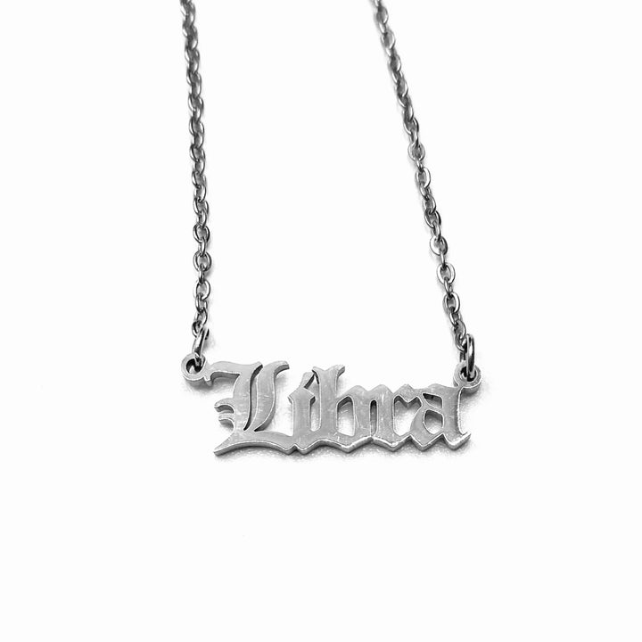 Necklace Charm Zodiac Stainless Steel