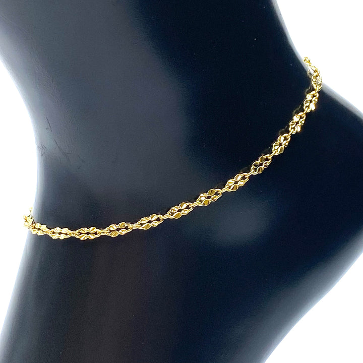 Anklet Metal Chain 18K plated Gold