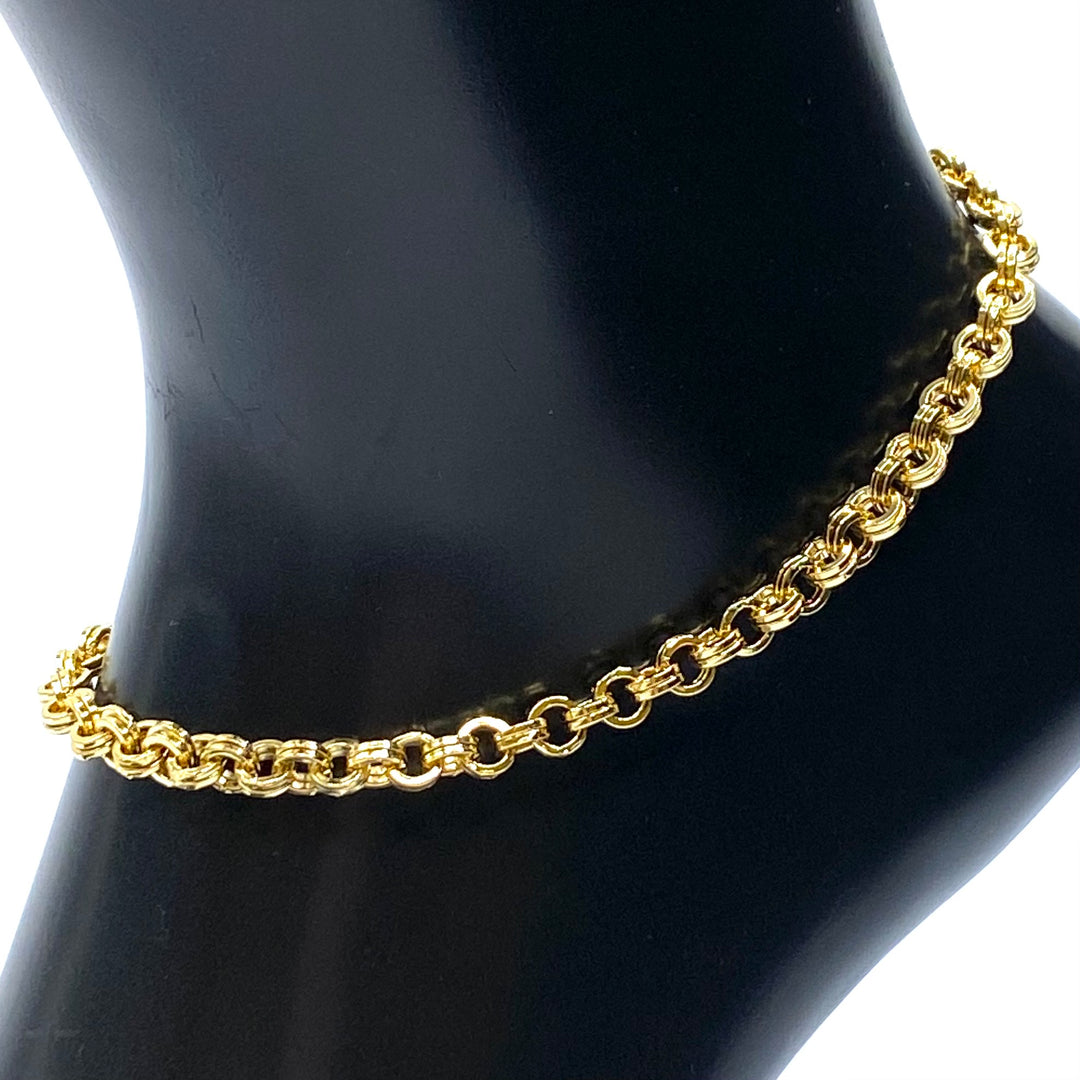 Anklet Metal Chain 18K plated Gold