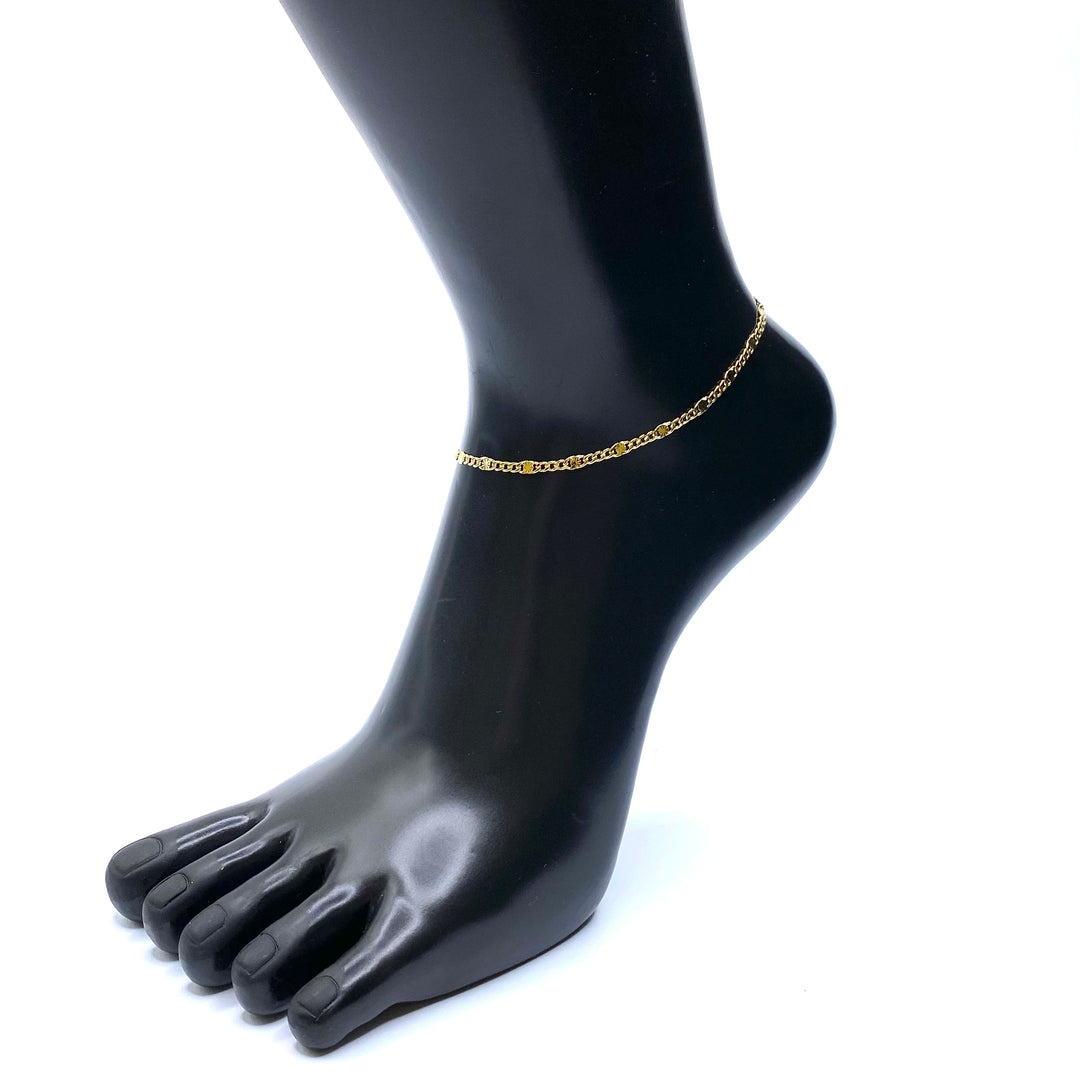 Anklet Metal Chain 18K plated Gold