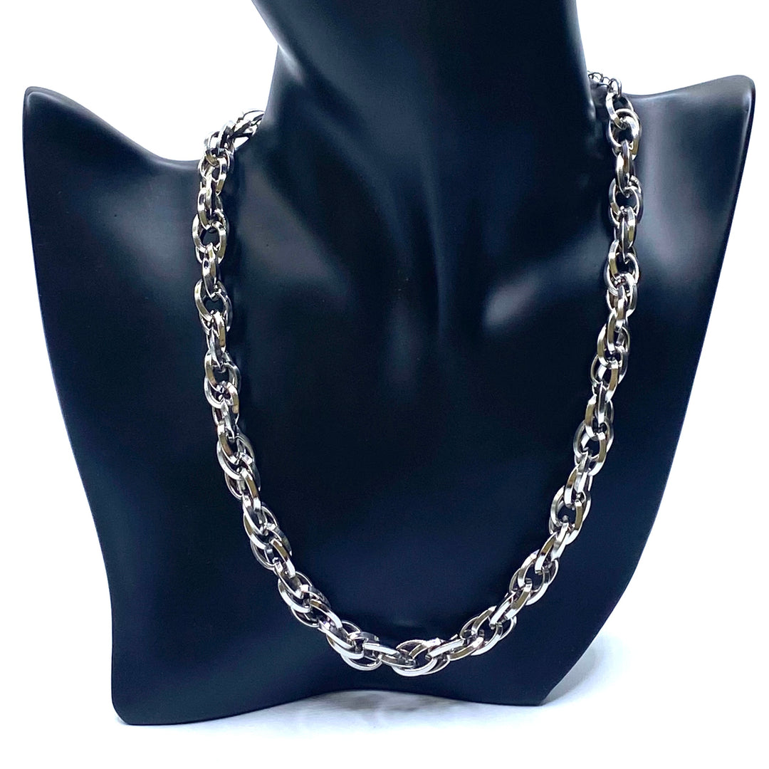 Necklace Chain L'Amour Brass Rhodium Silver 18 inch