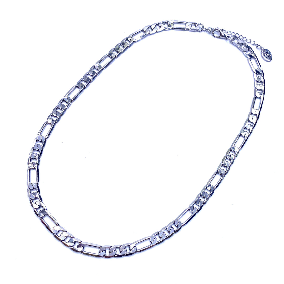 Necklace Chain L'Amour Brass Rhodium Silver 18 inch