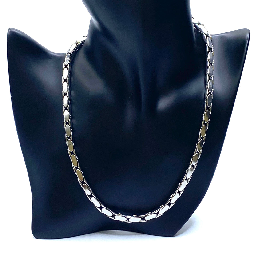 Necklace Chain L'Amour Brass Rhodium Silver 18 inch