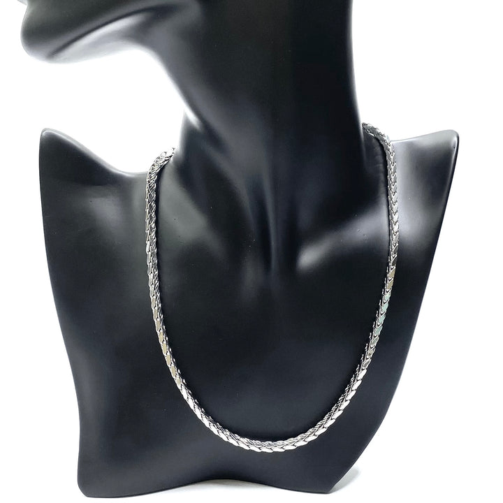 Necklace Chain L'Amour Brass Rhodium Silver 20 inch