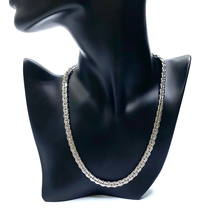 Necklace Chain L'Amour Brass Rhodium Silver 20 inch