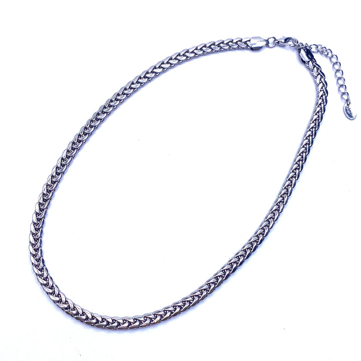 Necklace Chain L'Amour Brass Rhodium Silver 18 inch