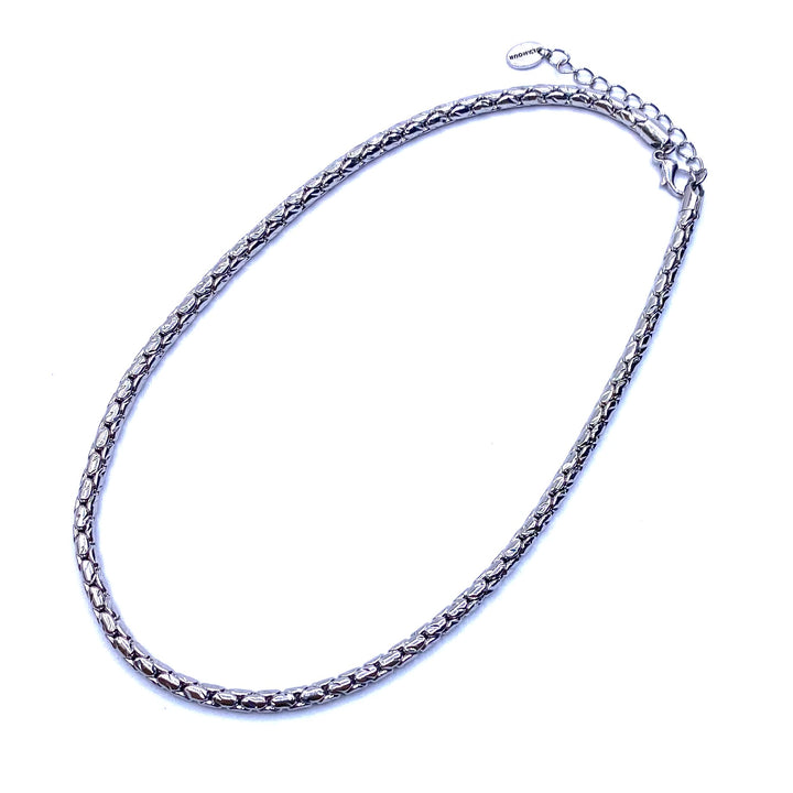 Necklace Chain L'Amour Brass Rhodium Silver 20 inch