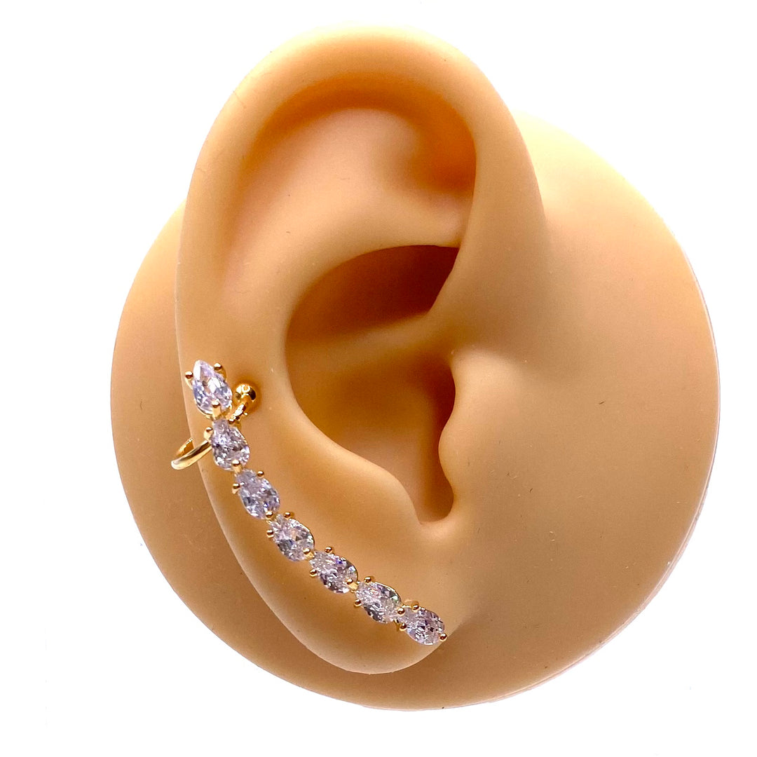 Earring Cuff Rhinestone