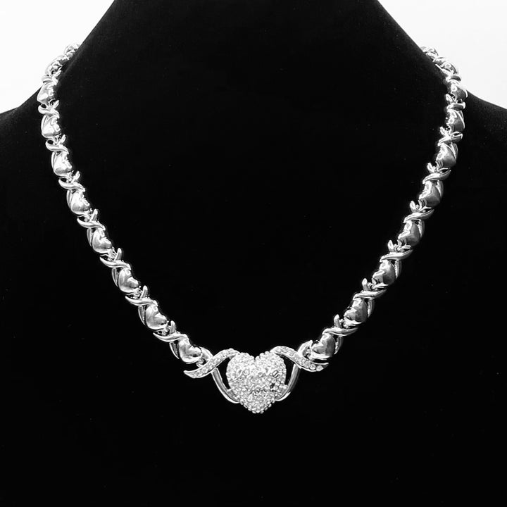 Necklace Metal Design I Love You Heart