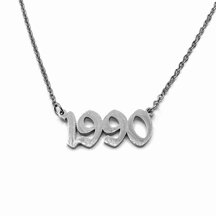 Necklace Metal Year Stainless Steel