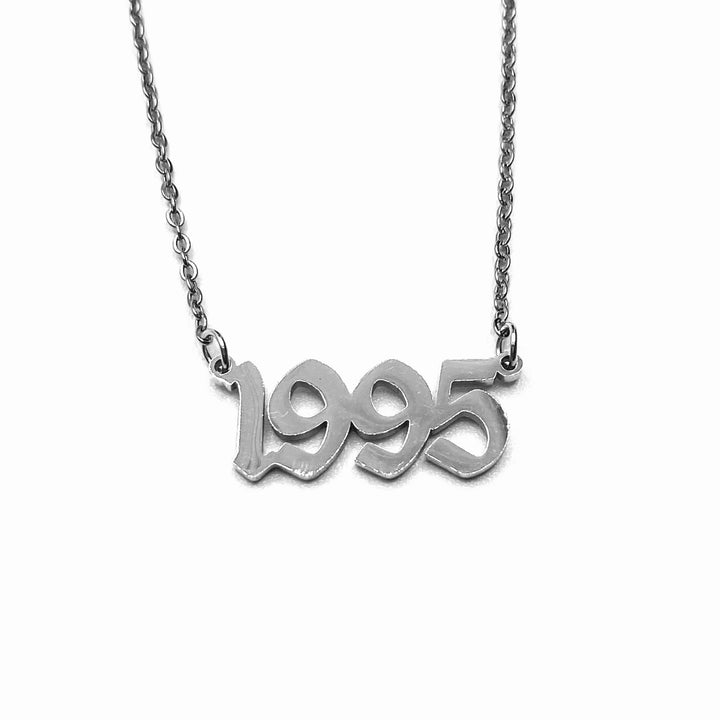 Necklace Metal Year Stainless Steel