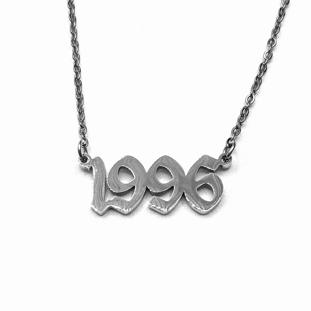 Necklace Metal Year Stainless Steel