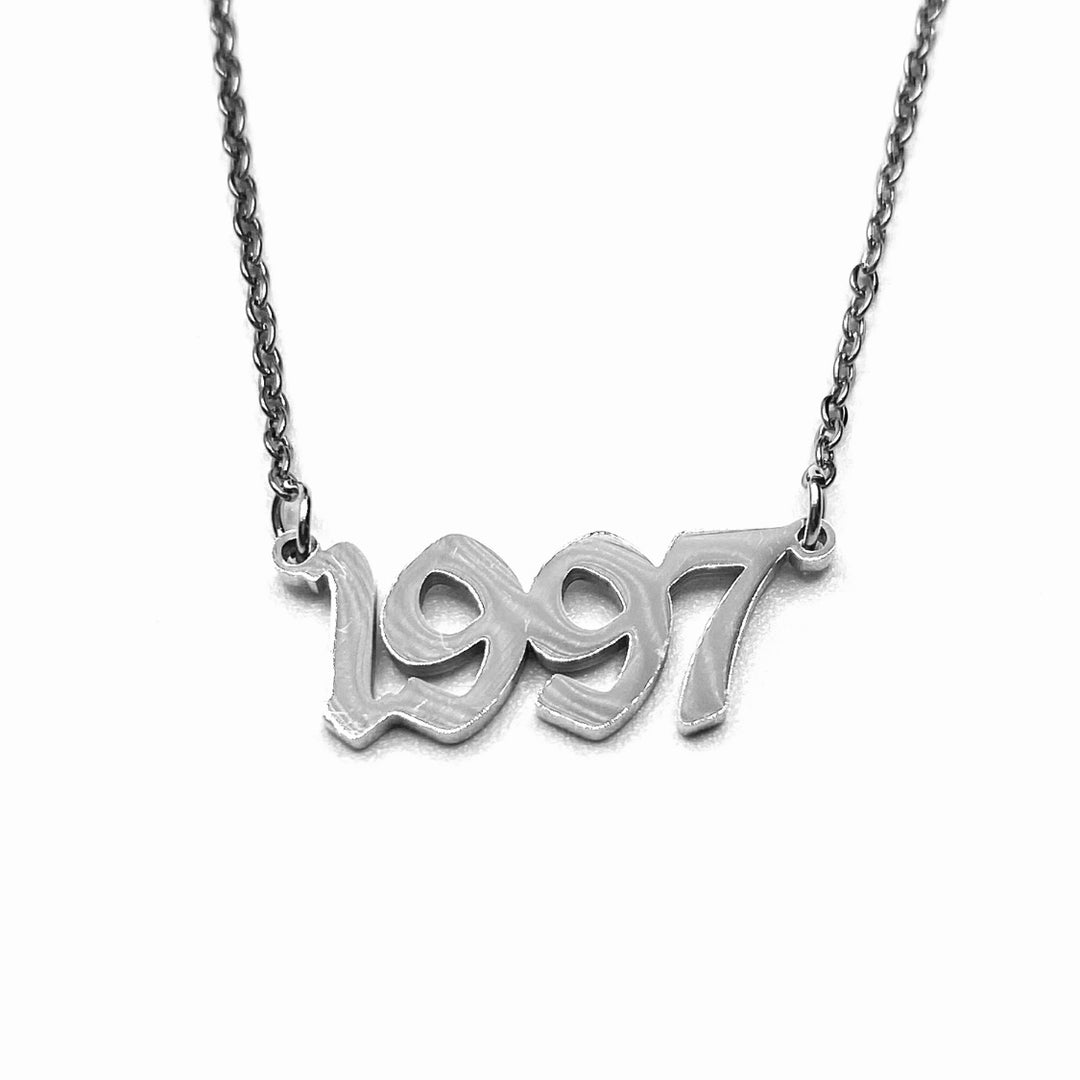 Necklace Metal Year Stainless Steel