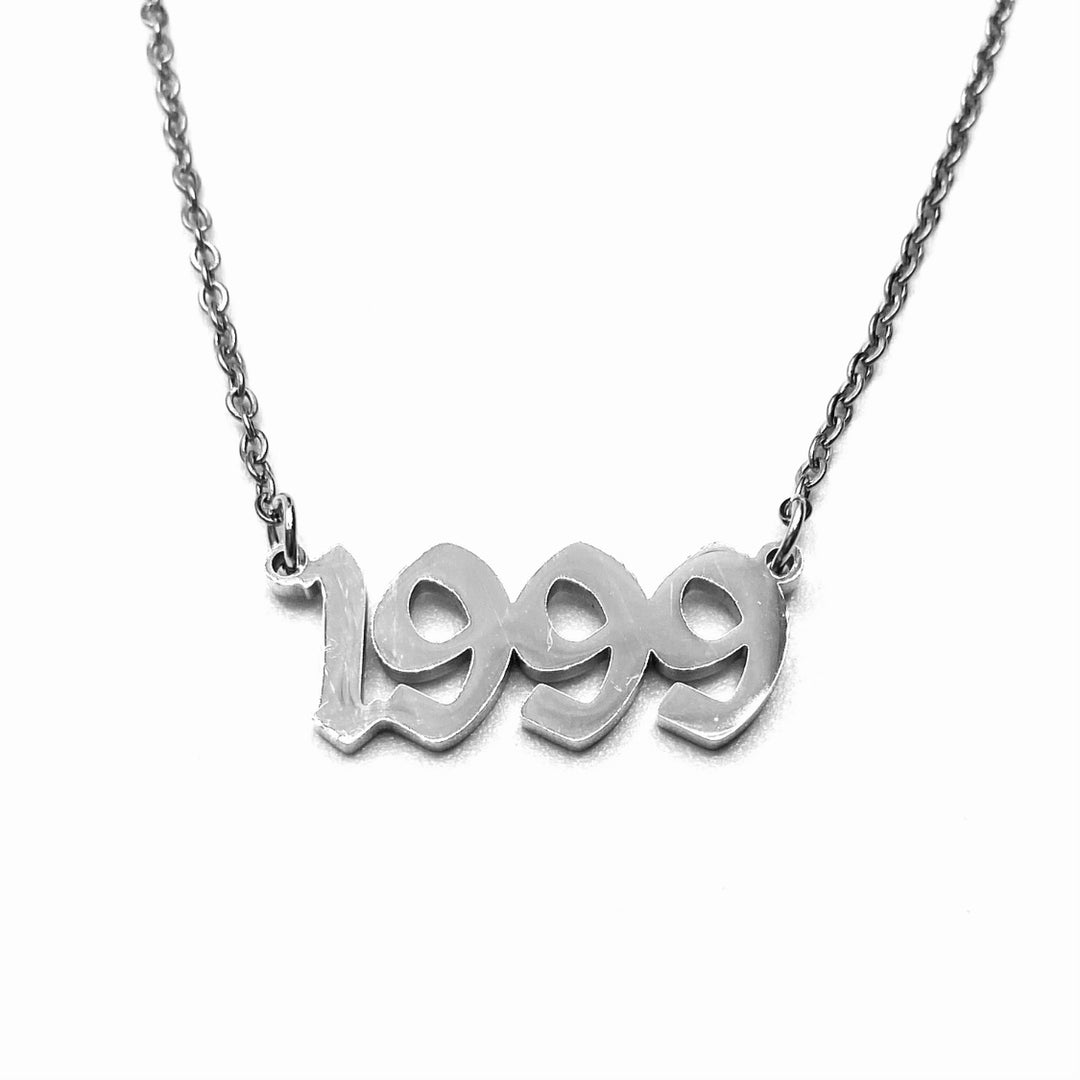 Necklace Metal Year Stainless Steel