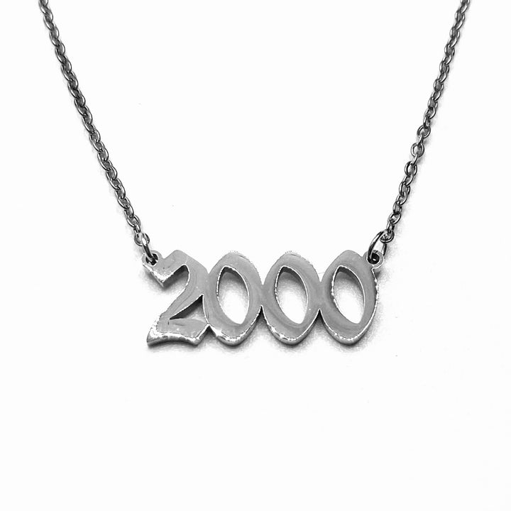 Necklace Metal Year Stainless Steel