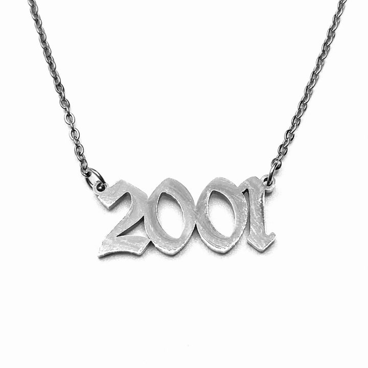 Necklace Metal Year Stainless Steel