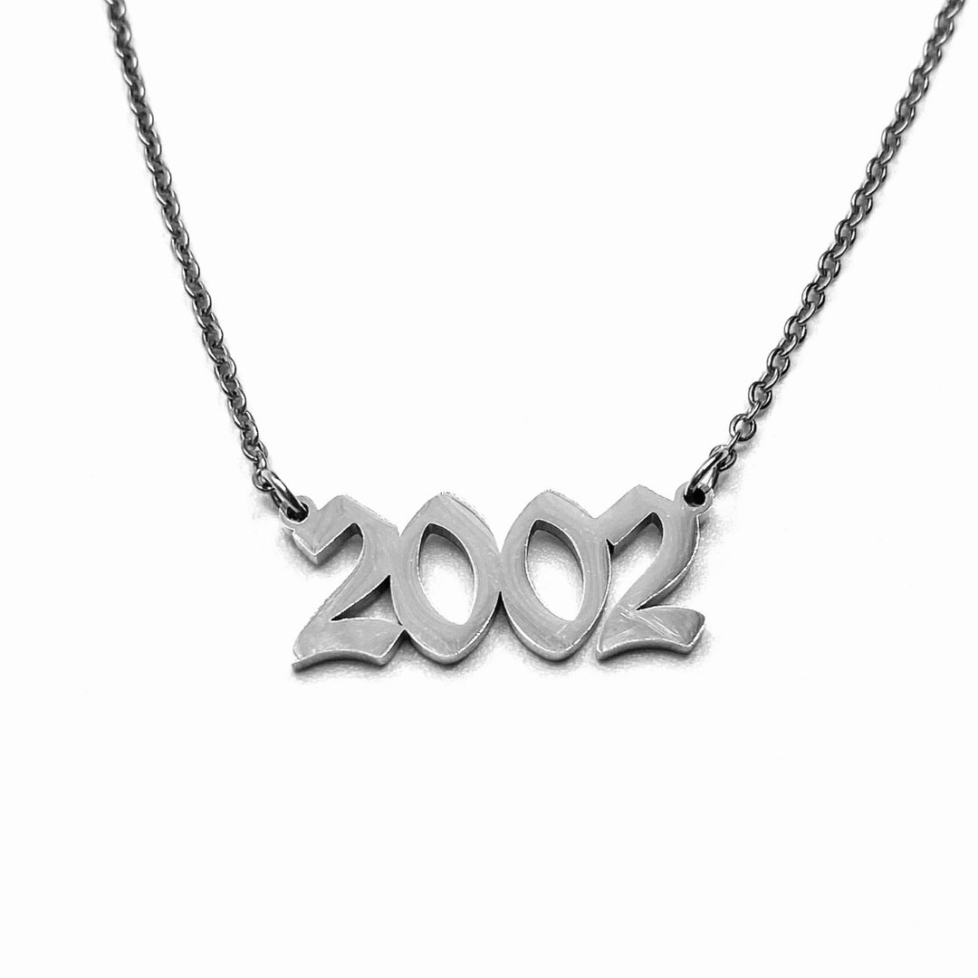 Necklace Metal Year Stainless Steel