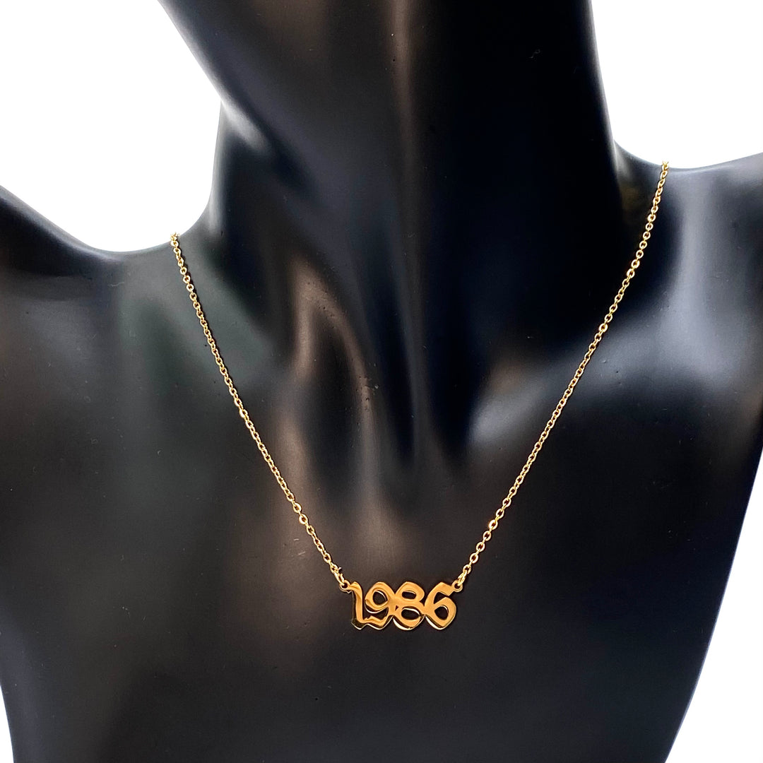 Necklace Metal Year Gold