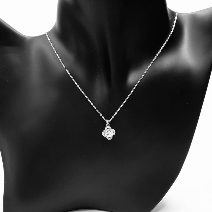 Necklace Charm Cubic Zirconia Silver