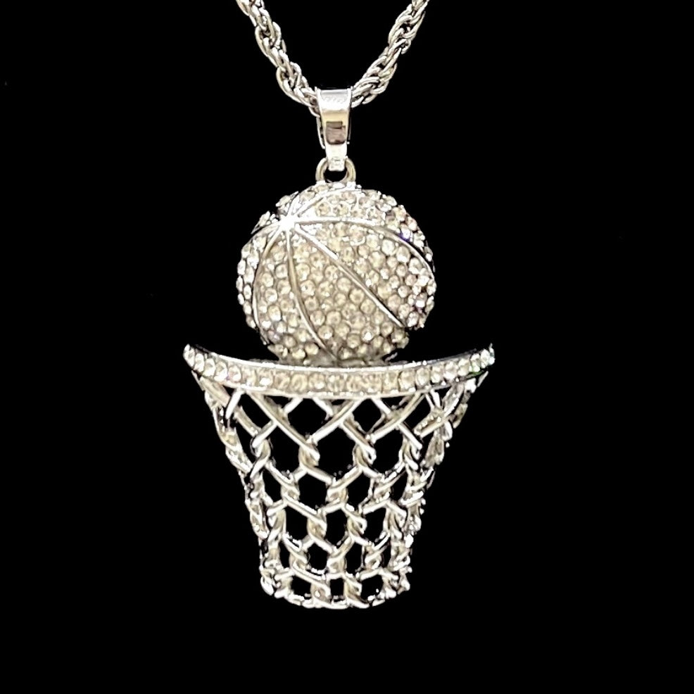 Necklace Pendant Basketball Net Large