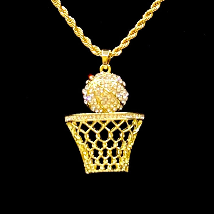 Necklace Pendant Basketball Net Small