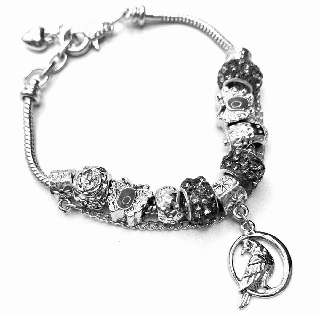 Bracelet Bead Springtime Bird Silver