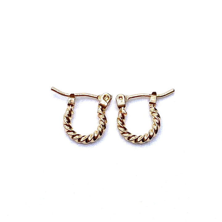 DISPLAY 144 Pair Earring Hoop Small Textures GOLD PICK UP ONLY