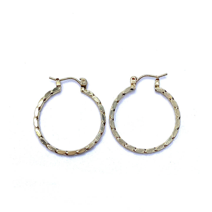 DISPLAY 144 Pair Earring Hoop Small Textures GOLD PICK UP ONLY