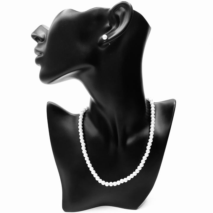 Necklace Set Pearl White Dozen