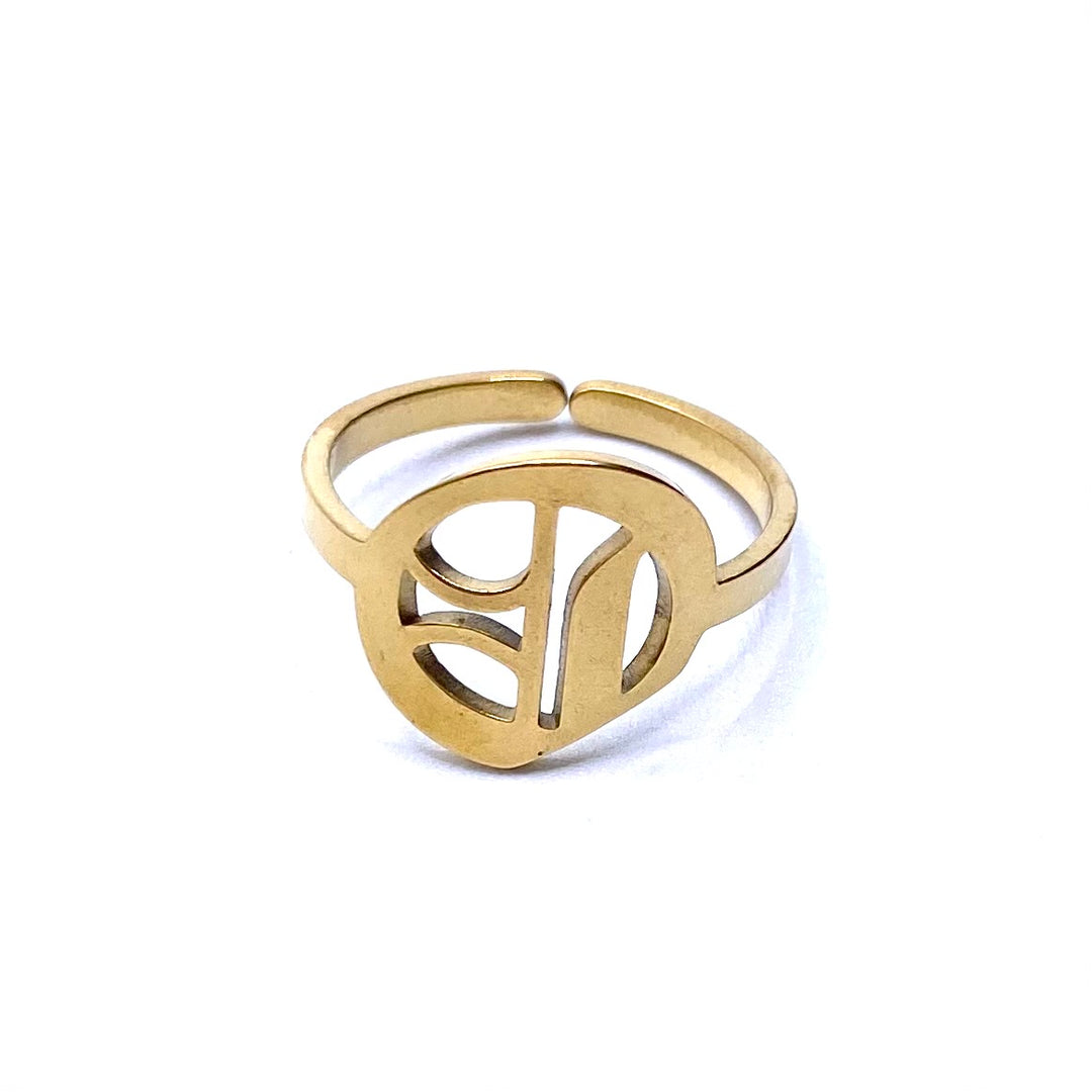 Ring Set 36 piece Initial Gold