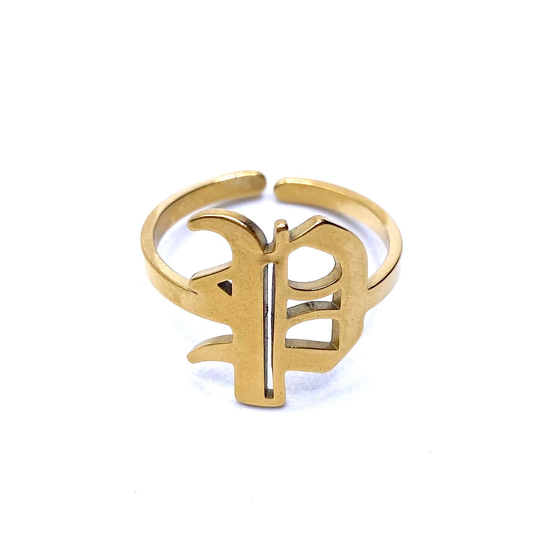 Ring Set 36 piece Initial Gold