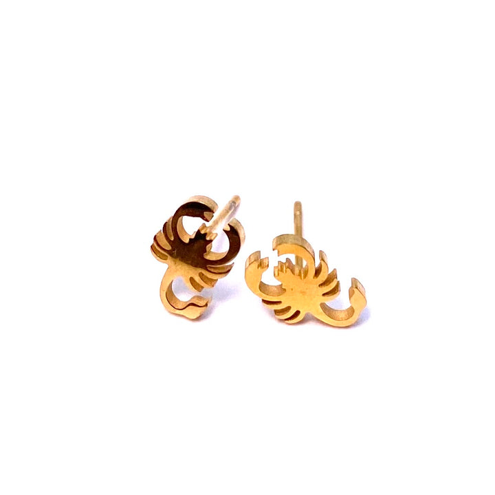 Earring Stud Stainless Steel Scorpion