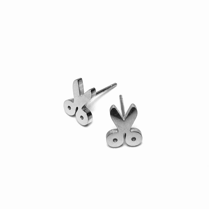 Earring Stud Stainless Steel Scissors